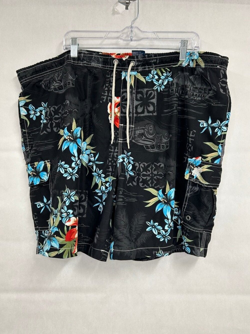 Tropical Floral Beach Board Hawaiian Shorts Caribbean Joe XL Hawaiian Swim Trunk